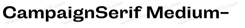 CampaignSerif Medium字体转换